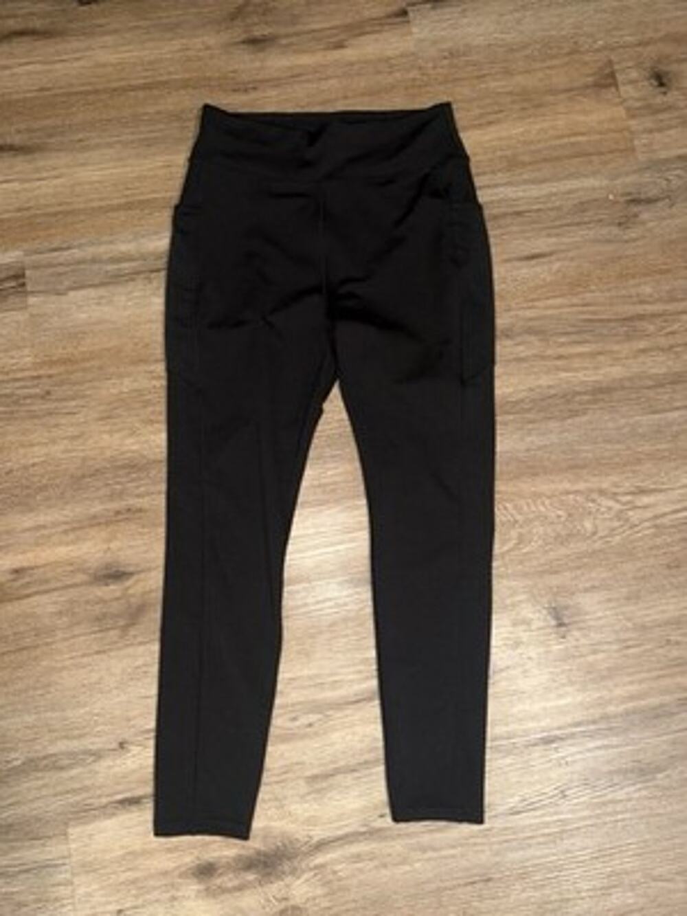 POP FIT Black High Waist Leggings with Pockets Size XL Athleisure Athletic Pants